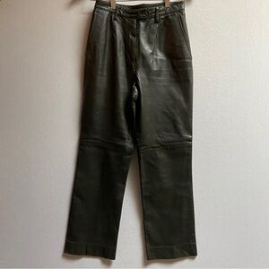 Vintage Anteprima Milano Italy Leather Pants Sz 40
